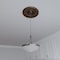 Ekena Millwork Berkshire PVC Ceiling Medallion (Canopies up to 7"), 16"OD x 3 1/2"ID x 1"P, Metallic Antique Brass CMP16BECAB - alternate 6